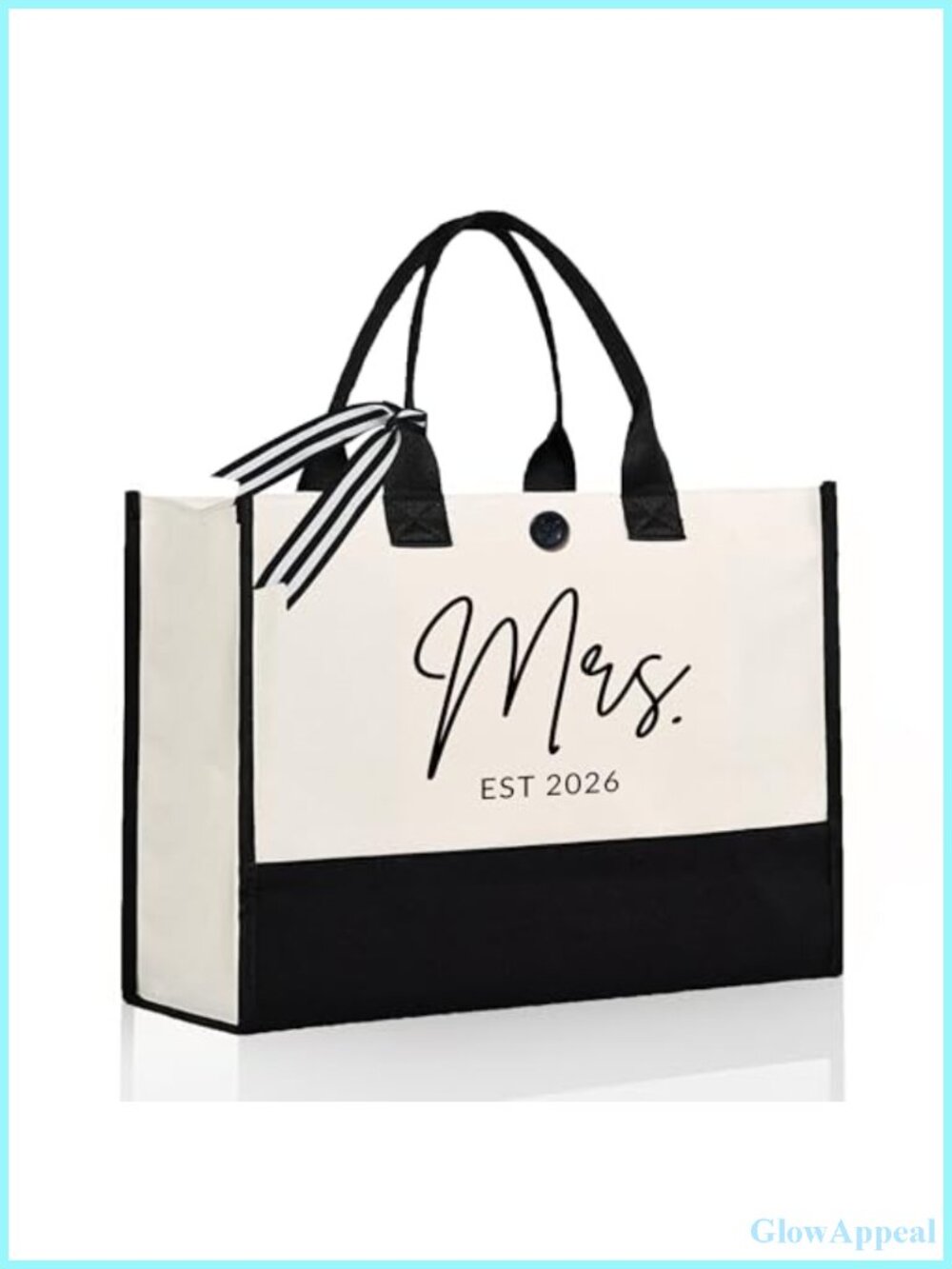 Women's Canvas Tote Bag, Large Capacity, Bridal Shower Gift